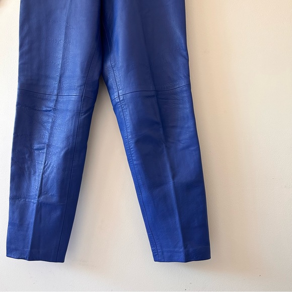 VINTAGE | High-Rise Retro Leather Pants By Ocean West - Picture 3 of 3